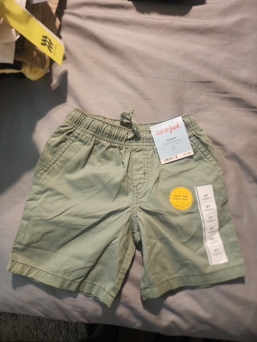Cat & Jack Sage Green Elastic Waist Kids' Shorts